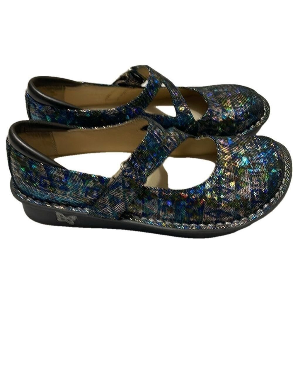 ALEGRIA JIL-321 MULTICOLOR IRIDESCENT SHOES SZ 36